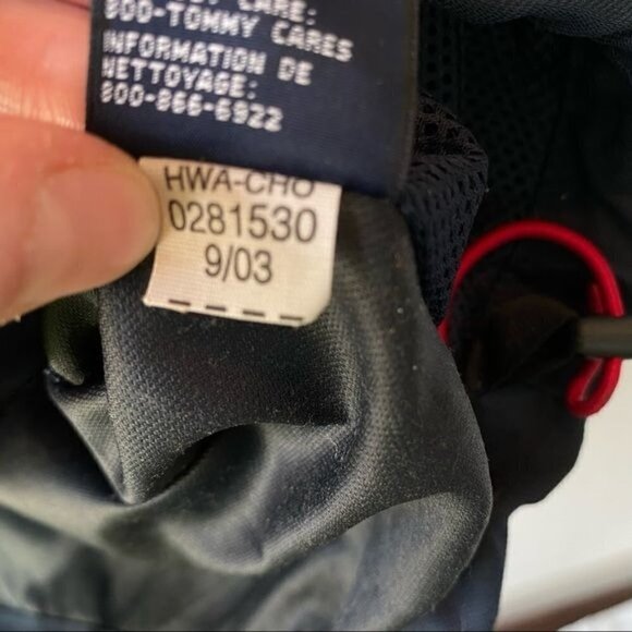 Tommy Hilfiger Navy Nylon Utility Jacket Y2K L - Picture 7 of 9